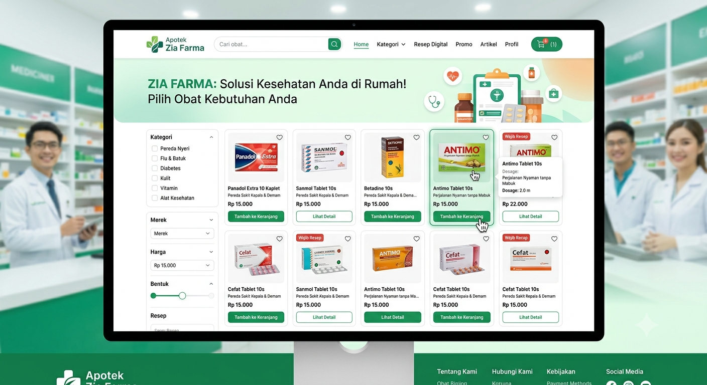 Sistem POS Apotek + E-Commerce